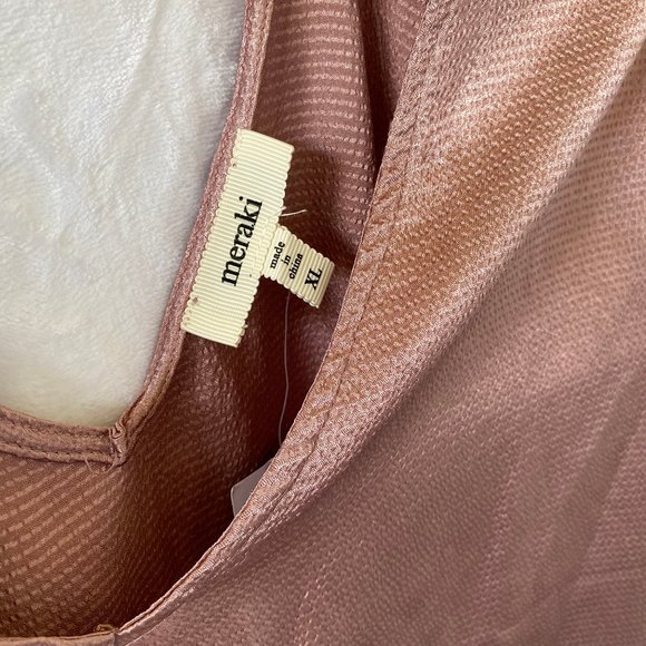 MERKI Silky Champagne Pink Blouse NEW - Picture 6 of 8